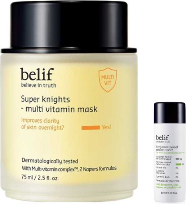 빌리프 슈퍼 나이츠 비타민 마스크, 75ml, 1개 (+빌리프 사은품 증정)