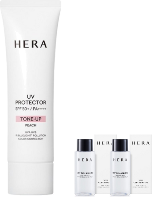 헤라 UV프로텍터 톤업 선크림 SPA50+ PA++++, 1개, 50ml (+R.LUX 헤라 사은품 증정)