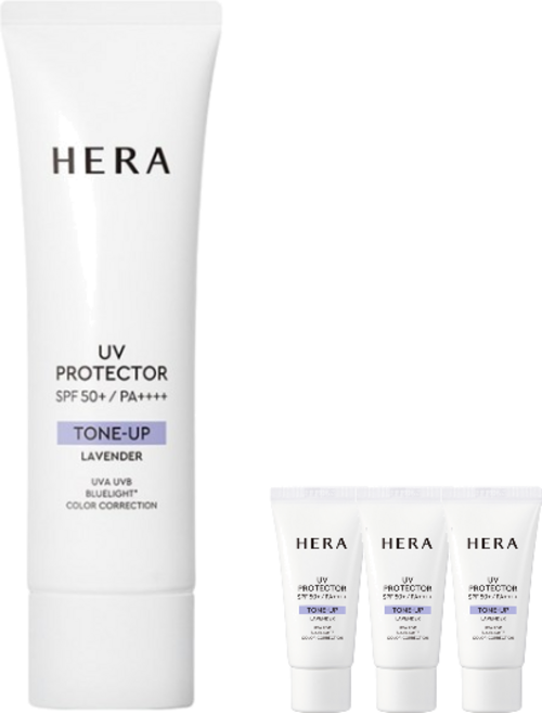 헤라 UV프로텍터 톤업 라벤더 선크림 SPF50+ PA++++, 1개, 50ml (+R.LUX  헤라 사은품 증정)