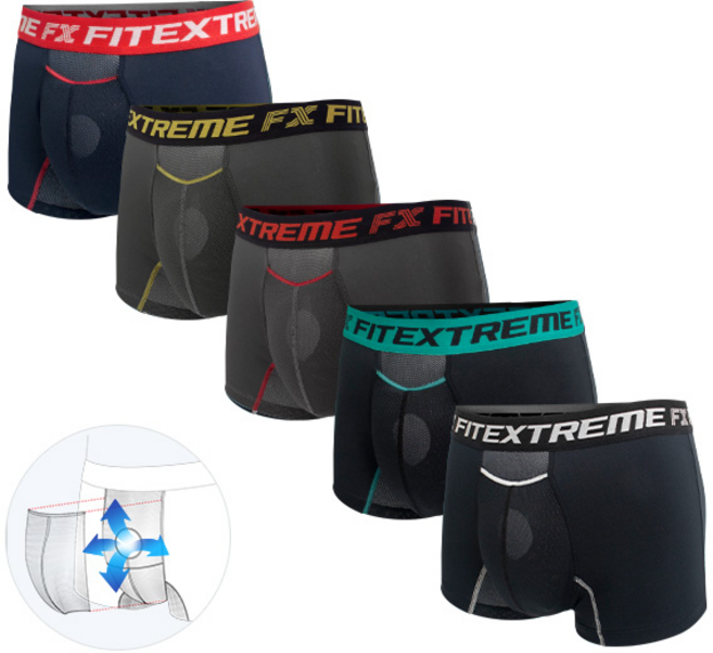 피트엑스 흡습속건 컨버터블 음낭분리형 드로즈 남성팬티 5종세트