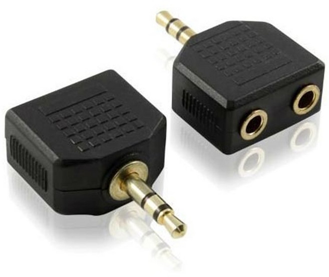 샵비스트 스테레오 오디오 듀얼잭, 블랙