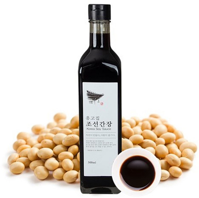 명품 옹고집 8년숙성 조선간장 500ml 유리병, 1개