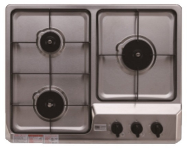 HSGC-E330 매립형 가스레인지 3구 스마트컷 가스안전장치, LNG