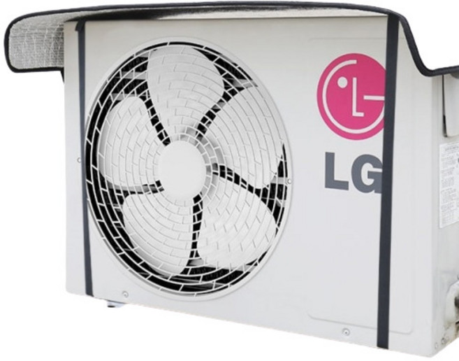 더쿨 에어컨 실외기 커버 난연 절전 차양막 차광막, 1개