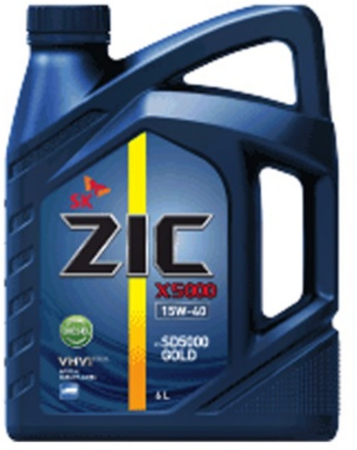 ZIC 지크 X5000 15W40 6L 엔진오일 디젤, 1개