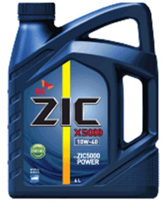 kixx ZIC 지크 X5000 10W40 6L 중대형 디젤용 엔진오일, 1개