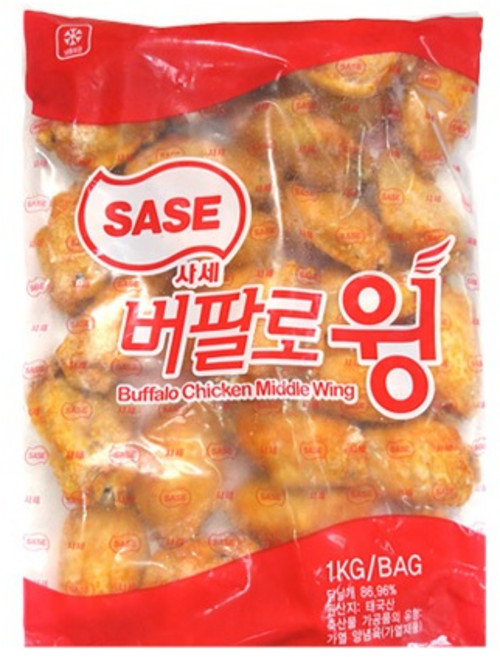 사세 버팔로윙 1kg 에어프라이 닭날개 튀김, 1개