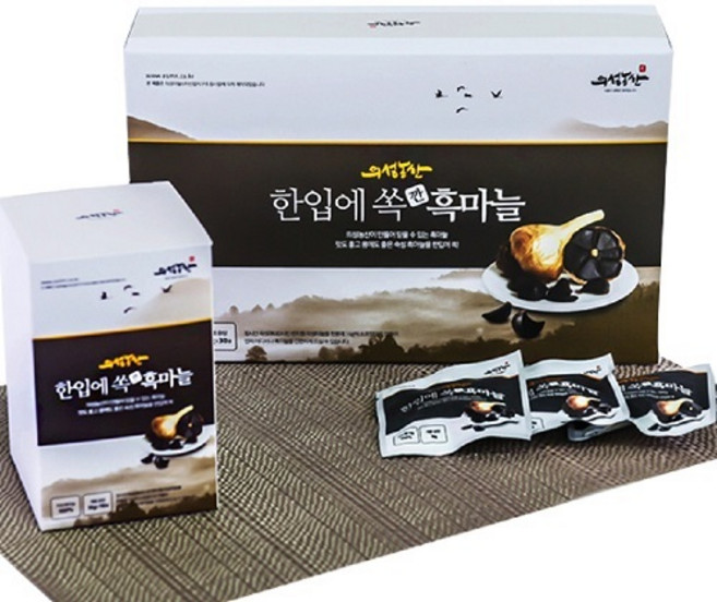 통째로 먹는 흑마늘! 의성농산 한입에 쏙 깐 흑마늘 1박스(30팩), 1박스, 16g x 30팩