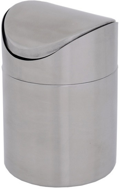 [스크래치 상품] 미니 스텐 스윙 휴지통, 1개