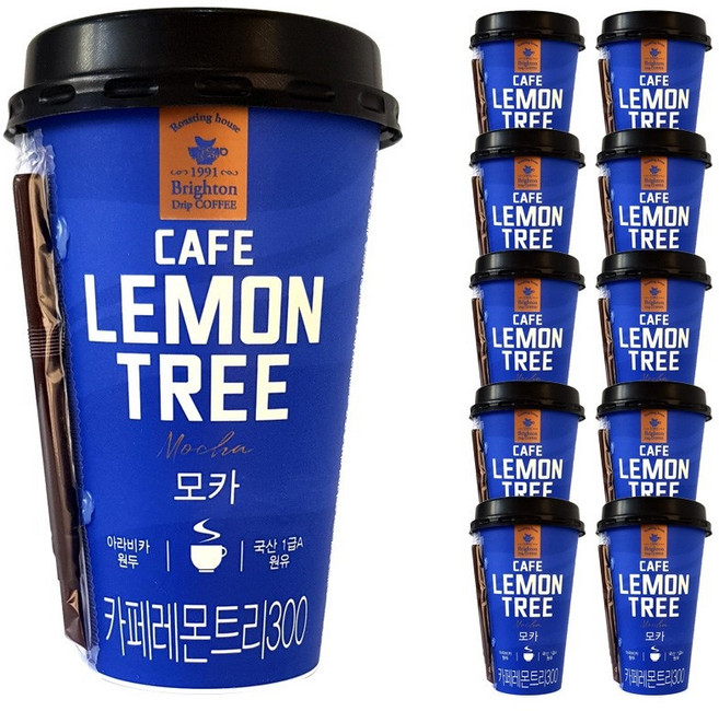 서울에프엔비 카페레몬트리모카300ml 10컵 편의점컵커피, 10개, 300ml