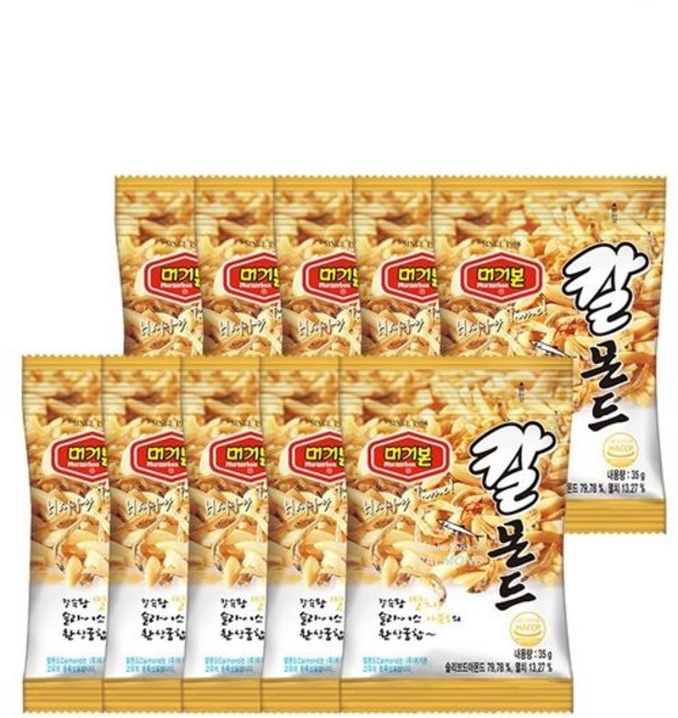 칼몬드.35g/머거본-10개, 35g, 10개