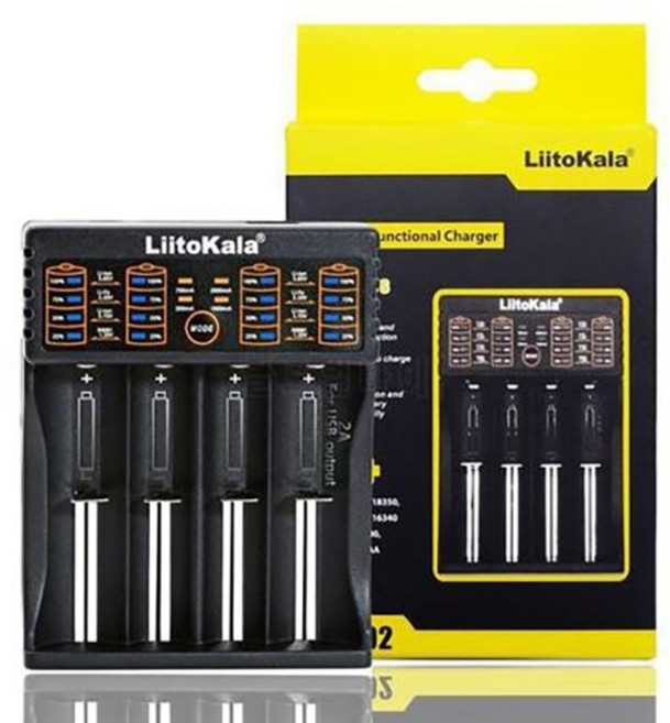 LiitoKala 만능 고속 충전기 AA AAA 18650 26650 충전 건전지 배터리 자전거 라이트 랜턴 LII-100 LII-202 LII-402, 4구