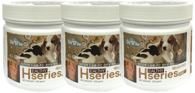 [데이스포] [펫 파라다이스]에이치시리즈 다이제(장 영양제) 강아지 애견 영양제 250g x3개, 상세페이지참조, 3개