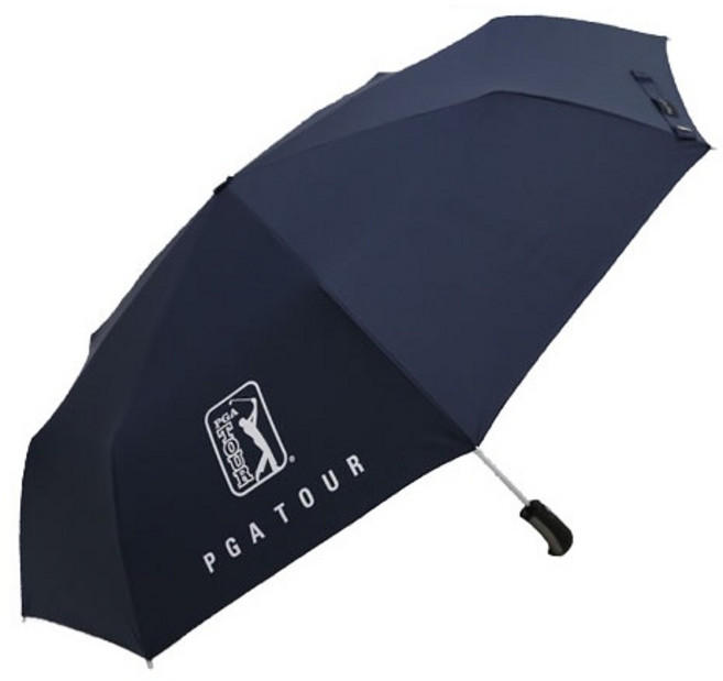 PGA투어 3단 70 완전자동 장우산 네이비 2단 큰우산