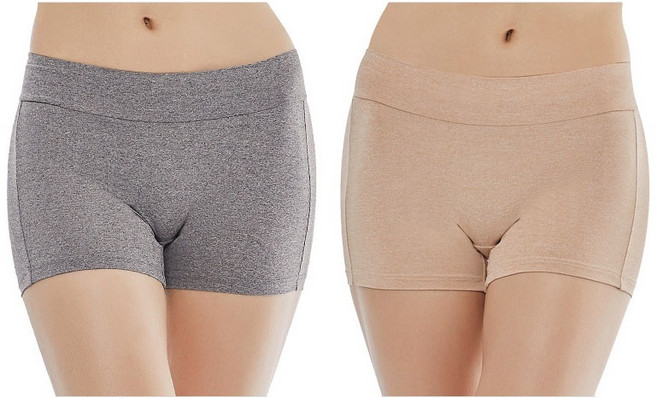 제임스딘 여자 여성 스판 드로즈 사각 팬티 속바지 2매입 세트