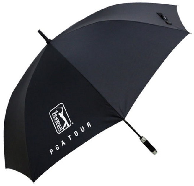 PGA투어 75자동 장우산 무지 화이버살대-블랙 네이비