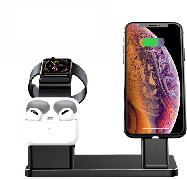 Dadais[다다이즈] 3 in 1 Apple Charging Stand( 아이폰11 아이패드미니 워치 에어팟Pro), Dadais[다다이즈] 3 in 1 Apple Charging Stand