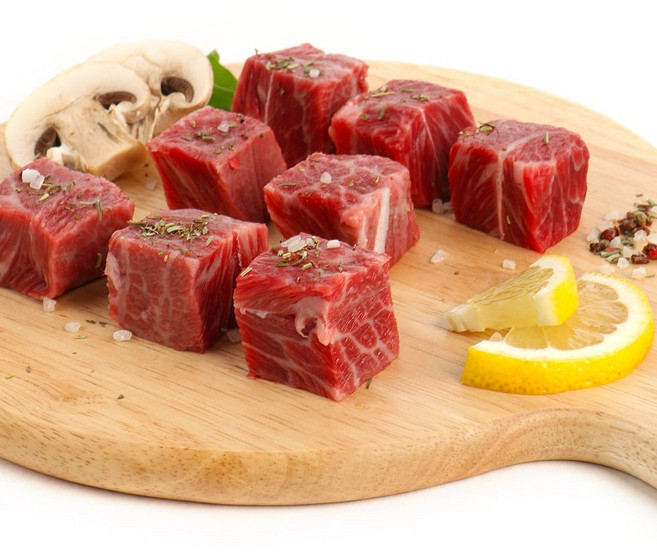 프리미엄 부채살 큐브 스테이크 2kg(200gX10팩)