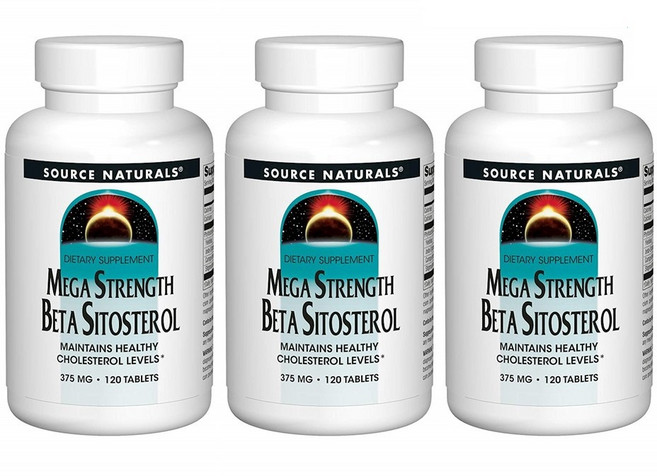 소스내츄럴스 메가 스트랭스 베타 시토스테롤 375mg 타블렛, 120정, 3개