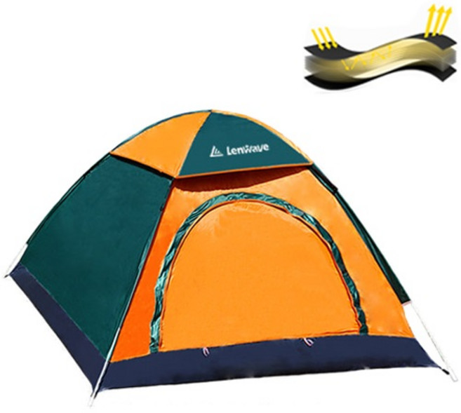 바이온 런웨이브 원터치텐트, One Color, 3~4인용