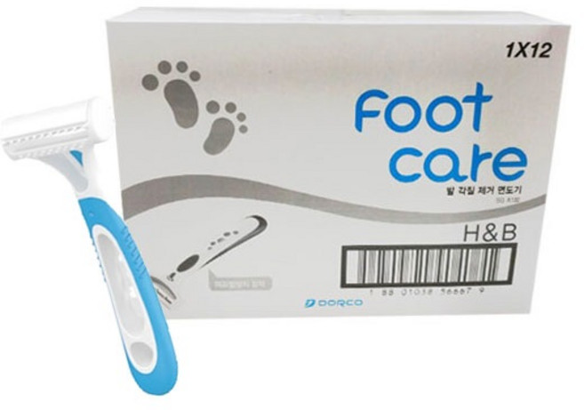 도루코 굳은살 제거 면도기 SG A100 풋케어 12개 gil, 12개입, 1세트
