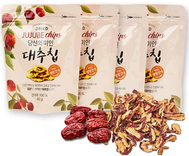 당신의미인 가을 대추칩, 60g, 4개
