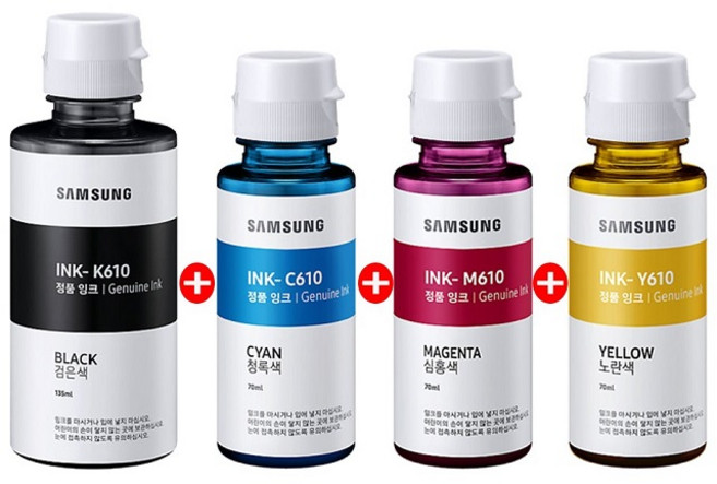 삼성 INK-K610 INK-C610 INK-M610 INK-Y610 프리미엄정품잉크, 정품 4색세트, 1개