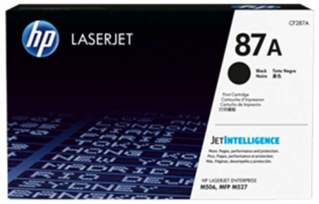 정품 HP No.87A CF287A (정품토너/검정/9 000매), 1개