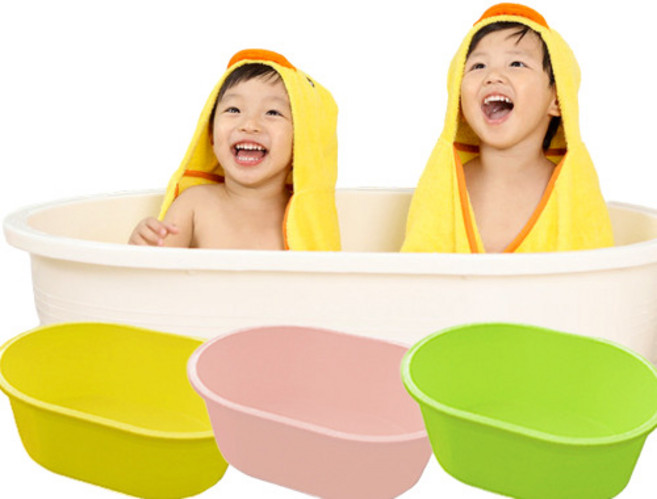 동그리욕조 대형 반신욕조 아기욕조, 아이보리 대형 (배수구O)