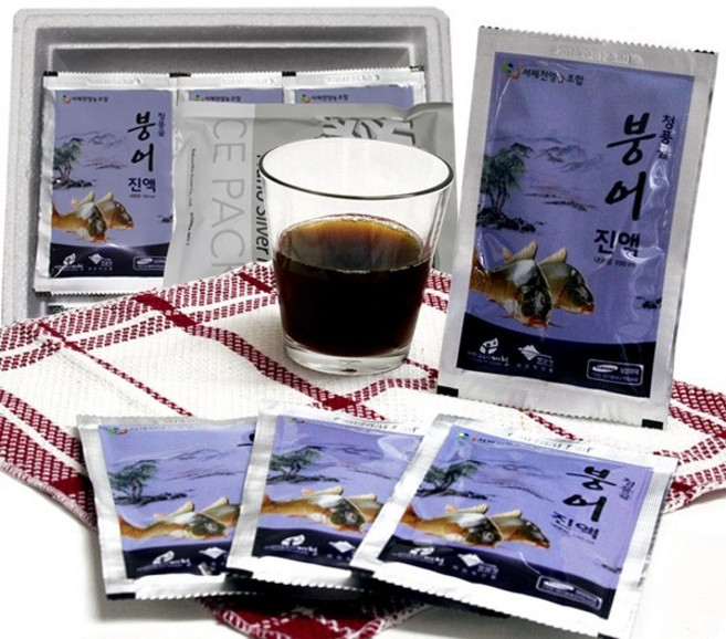 서제천영농조합 충북 제천 청풍강 참붕어 사용 청풍골드 자연산 붕어즙 붕어엑기스 붕어진액100ml, 30개, 100ml