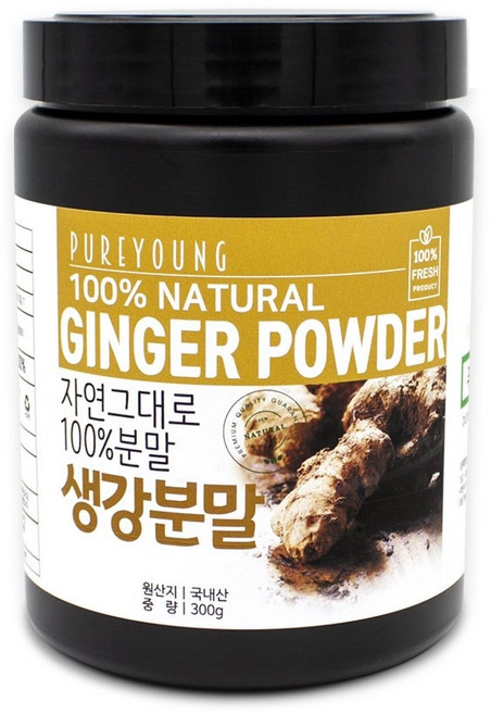퓨어영 국내산 생강가루 생강분말 300g, 1개