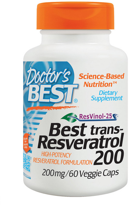 닥터스베스트 트랜스-레스베라트롤 200mg 베지 캡, 1개, 60정