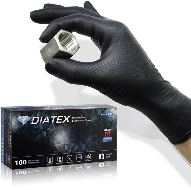 다이아텍스 DIATEX 디아텍스 니트릴장갑 정비장갑 자동차장갑 작업용장갑, DT100, 1개