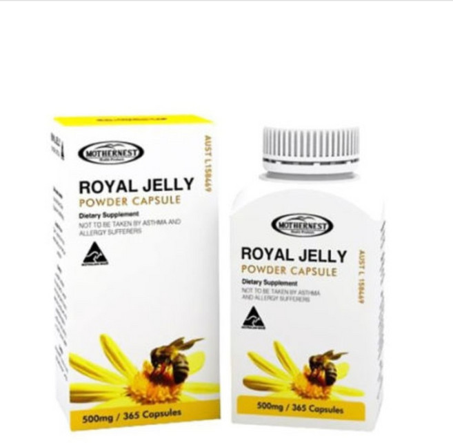 마더네스트 로얄제리 파우더 캡슐 500mg, 1개, 365정