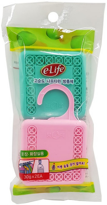롯데 이라이프 나프탈렌 옷장용케이스 30g 2개입 옷장용탈취제 신발장냄새제거 화장실방향제 습기제거제 실내탈취제, 2개