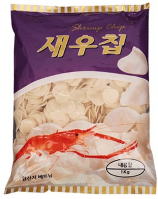 한솔에프디 새우칩 1kg, 1개