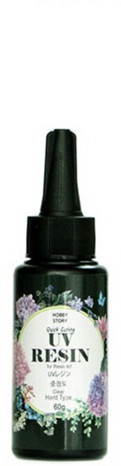 유브이레진 UV Resin Clear Hard Type 중점도 60g, 1개