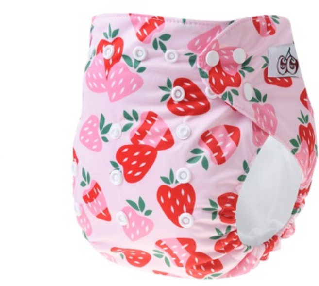 처비체리 천기저귀 커버 딸기에퐁당(Fraise Field), Fraise Field, 1개