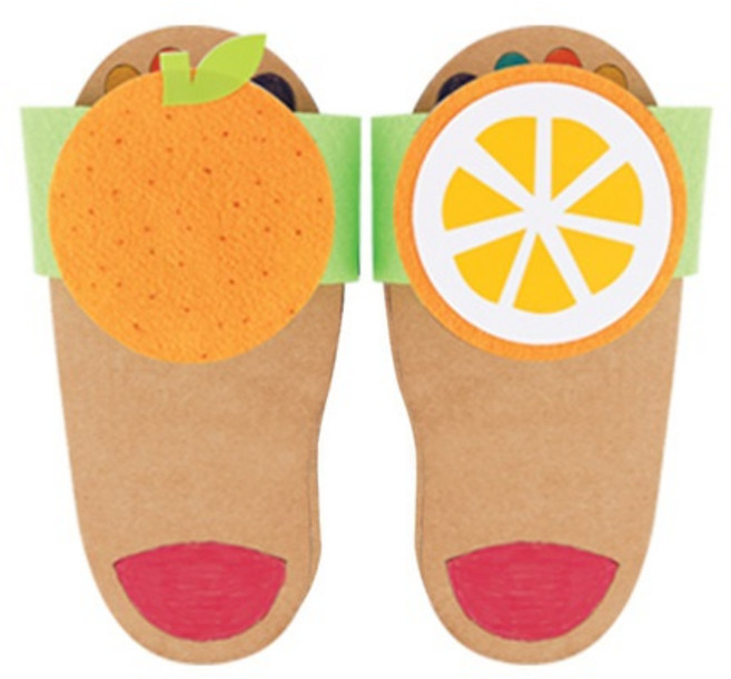 메이크문구 DIY456 슬리퍼만들기 오렌지