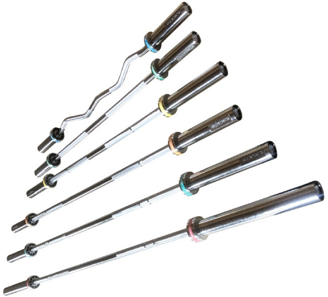 머슬칸 2000mm 중량바벨 역기봉 최고급락조 기본포함 크롬도금 녹&부식방지 듀얼널링, 1개