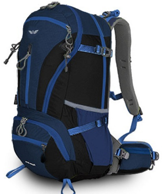 그라트 등산배낭 RUPES 38L + 방수 커버, 다크블루