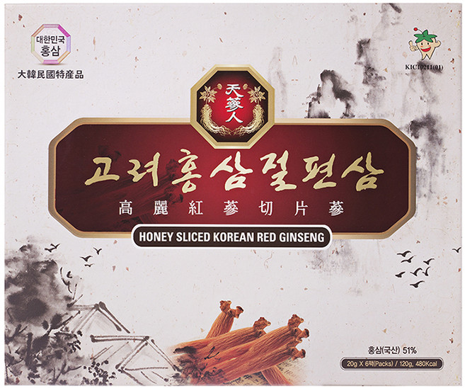 [고려인삼과학] 고려홍삼절편삼, 120g, 1개