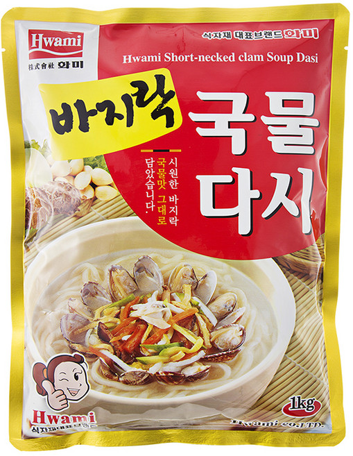화미 바지락 국물 다시, 1kg, 1개
