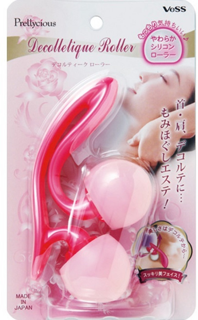 베스 실리콘 데콜테 마사지기, 혼합색상, 1개