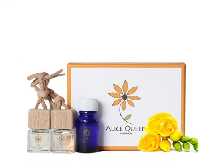 앨리스퀸 차량용 디퓨저 3종 선물세트, 다우니에이플플러쉬, 1세트, 1개