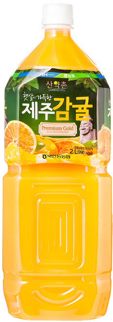 산약촌 제주감귤골드 PET 음료 2L, 1개