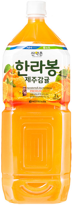 [산약촌] PET 음료 2L 제주감귤, 1개