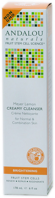 Andalou Naturals 마이어 레몬 크리미 클랜저 브라이트닝, 178ml, 1개