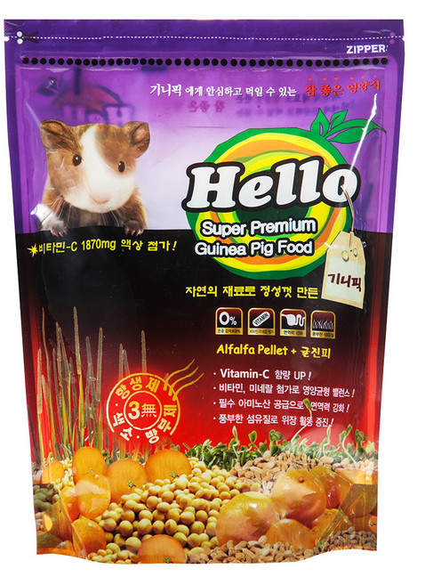 아쿠아플러스 Hello 기니피그 사료, 1.1kg, 1개