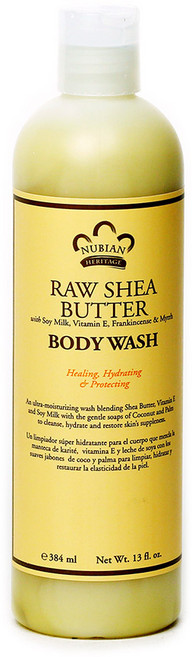 Nubian Heritage 로 시어 버터 바디 워시, 384ml, 1개